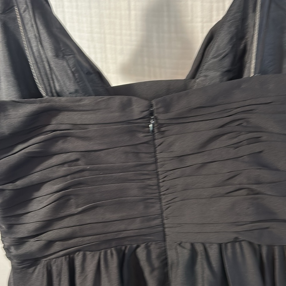 Anthropoligie Quillaree Black Ruched Sweetheart Midi Dress - Picture 7 of 7